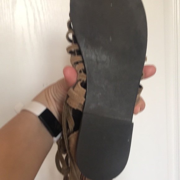 Free people *FREE* gladiator sandals 36 tall brown shoes - Picture 2 of 4